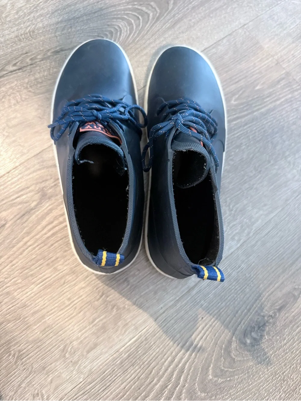 Men's Navy High-Top Casual Sneakers